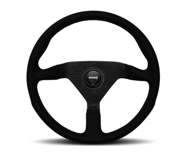 Momo Montecarlo Alcantara Steering Wheel Black/Black