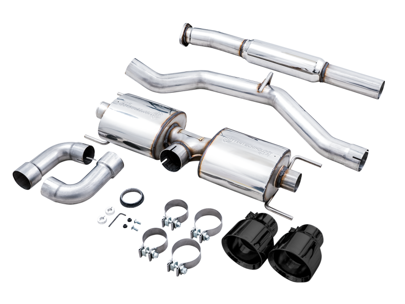AWE Subaru BRZ/ Toyota GR86/ Toyota 86 Touring Edition Cat-Back Exhaust- Diamond Black Tips - 3015-33486Photo - out of package