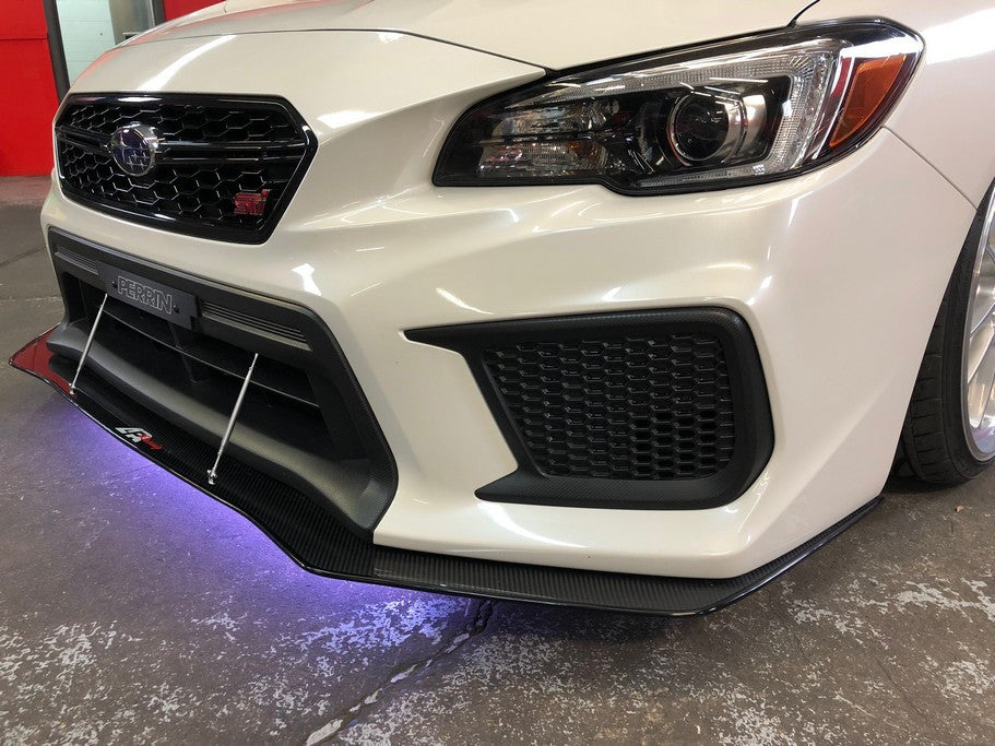 APR Performance Carbon Fiber Wind Splitter With Rods | Subaru WRX/STI 2018-2021Install2