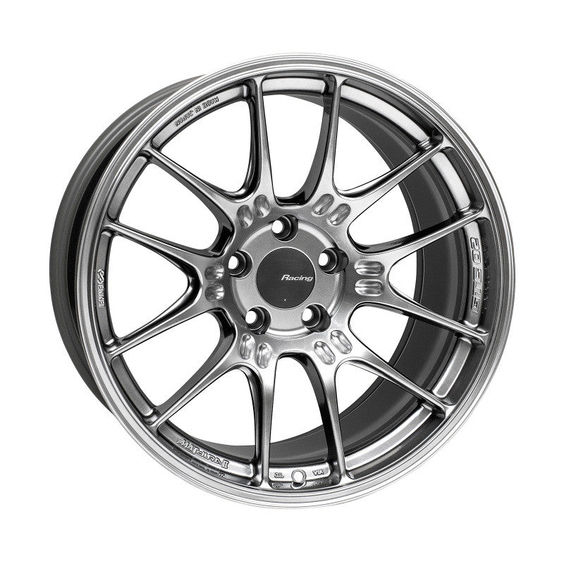 Enkei GTC02 18x9.5 5x114.3 15mm Offset 75mm Bore Hyper Silver Wheel - 534-895-6515HS534-895-6515HS