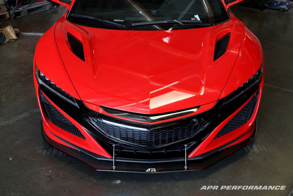 APR Performance Carbon Fiber Wind Splitter With Rods | Acura NSX 2016-2022 Install 3