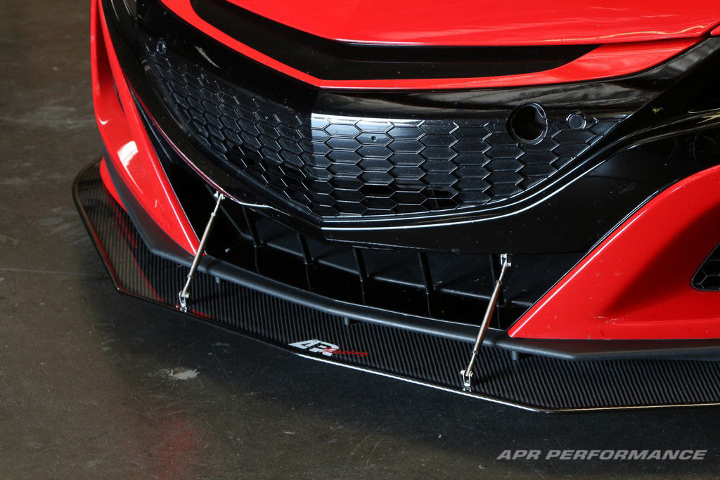 APR Performance Carbon Fiber Wind Splitter With Rods | Acura NSX 2016-2022Install2