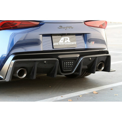APR Performance Carbon Fiber Rear Diffuser | Toyota Supra A90 2020-UPInstall2
