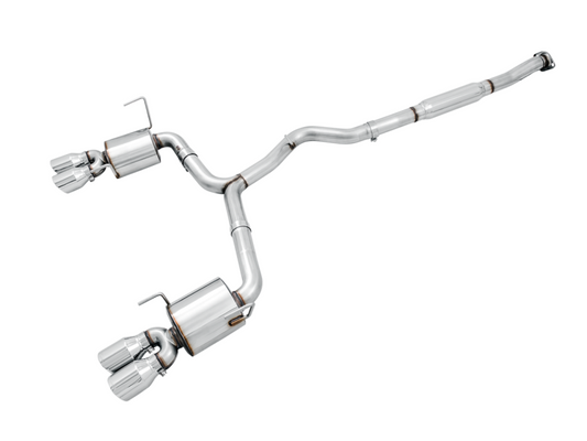 AWE Tuning 2015+ Subaru WRX VA Sedan Touring Edition Exhaust - Chrome Silver Tips (102mm) - 3015-42098