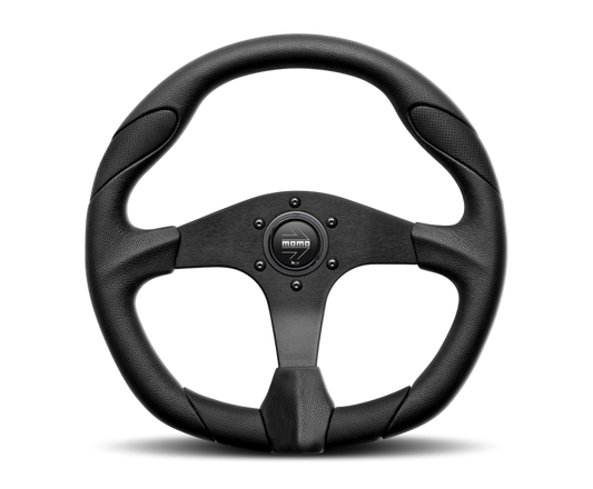 Momo Quark Steering Wheel 350 mm - Black Poly/Black Spokes - QRK35BK0B