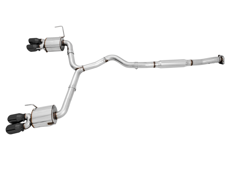 AWE Tuning 2015+ Subaru WRX VA Sedan Touring Edition Exhaust - Diamond Black Tips (102mm) - 3015-43102