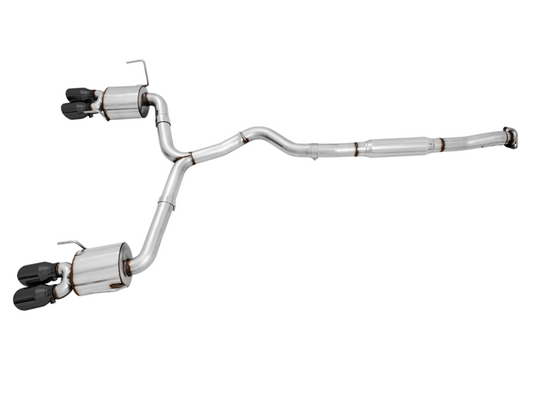 AWE Tuning 2015+ Subaru WRX VA Sedan Touring Edition Exhaust - Diamond Black Tips (102mm) - 3015-43102
