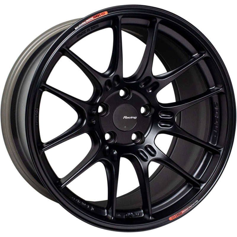 Enkei GTC02 18x9.5 5x112 22mm Offset 66.5mm Bore Matte Black Wheel - 534-895-4422BK534-895-4422BK