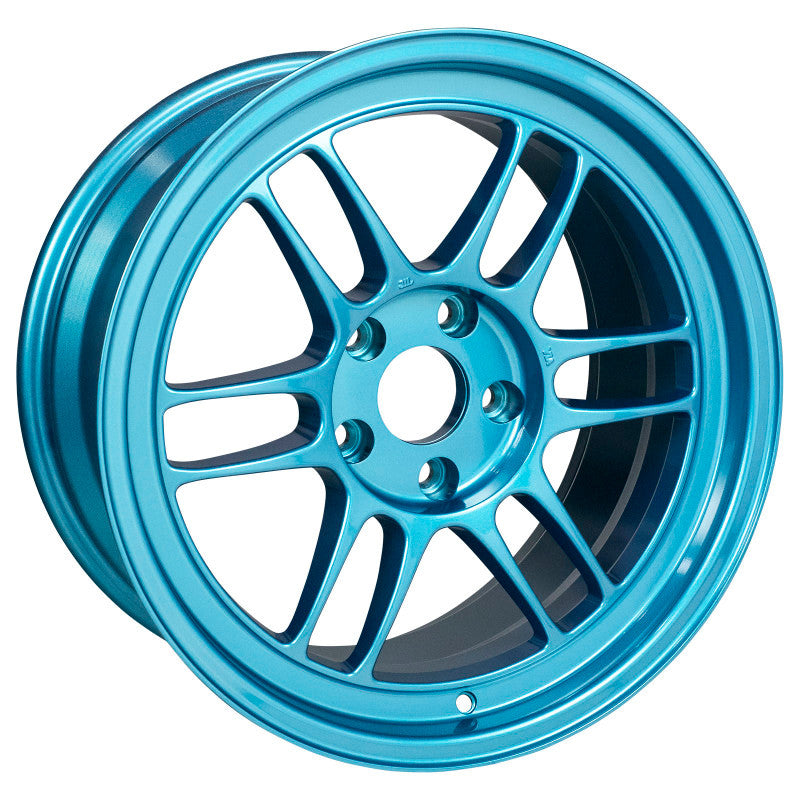 Enkei RPF1 17x9 5x114.3 22mm Offset 73mm Bore Emerald Blue Wheel  - 3797906522EB3797906522EB