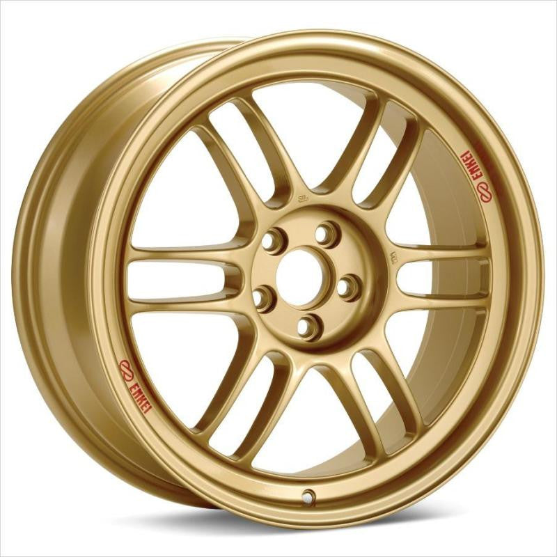 Enkei RPF1 18x9.5 5x114.3 38mm Offset 73mm Bore Gold Wheel - 3798956538GG3798956538GG