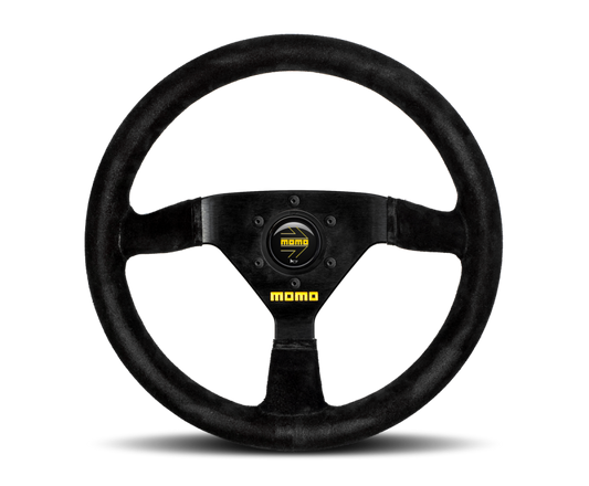 Momo MOD69 Steering Wheel Black Suede/Black Spokes