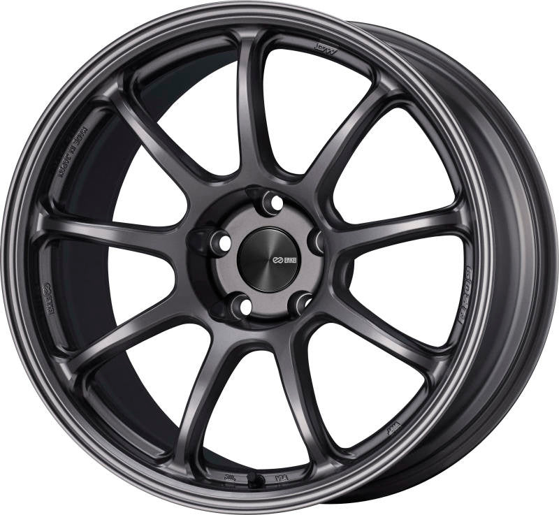 Enkei PF09 17x8 5x114.3 35mm Offset 75mm Bore Dark Silver Wheel - 540-780-6535DS540-780-6535DS