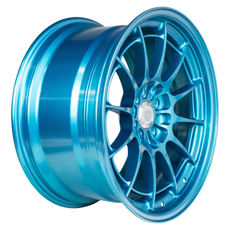 Enkei NT03+M 18x9.5 5x114.3 40mm Offset 72.6mm Bore Emerald Blue Wheel - 3658956540EB