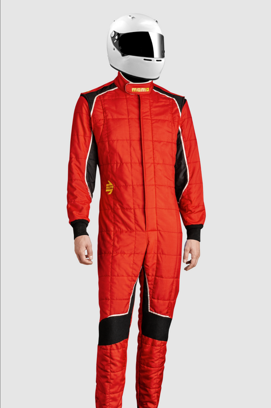 Momo Corsa Evo Driver Suits Size 62 (SFI 3.2A/5/FIA 8856-2000)-Red - TUCOEVORED62