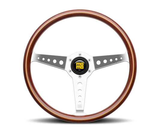 Momo California Wood Steering Wheel 360 mm - Mahogany Wood/Pol Spokes - CAL36WD0P