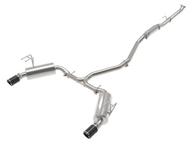 aFe Takeda 2.5in 304 SS Cat-Back Exhaust System w/CF Tips 2022+ Honda Civic L4-1.5L (t) - 49-36628-C