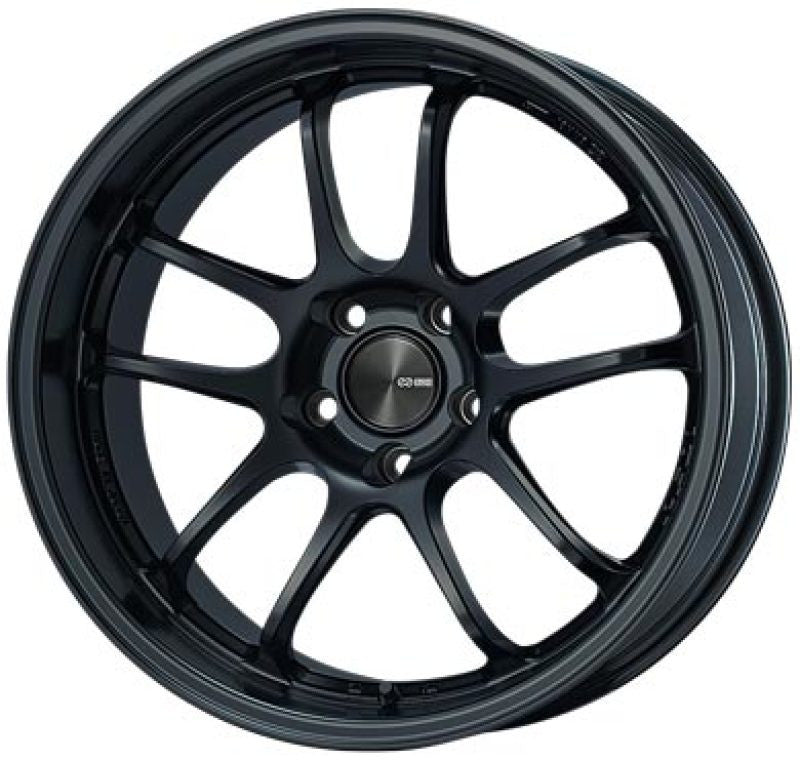 Enkei PF01EVO 17x9.5 12mm Offset 5x114.3 75mm Bore Matte Black Wheel  - 489-795-6512BK489-795-6512BK