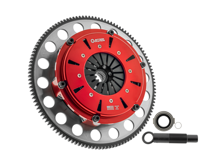 Action Clutch 92-01 Honda Civic 1.5L/1.6L SOHC (D15/D16) 7.25in Triple Disc Clutch w/Chromoly FW