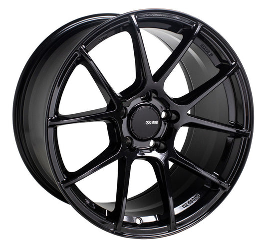 Enkei TS-V 18x9.5 5x120 40mm Offset 72.6mm Bore Gloss Black Wheel - 522-895-1240BK522-895-1240BK