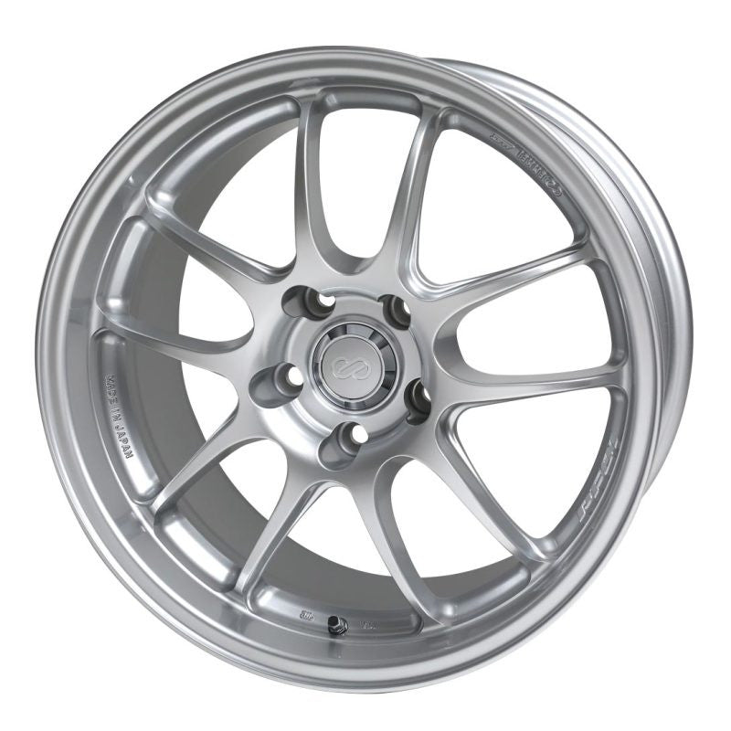 Enkei PF01 15x8 4x100 35mm Offset Silver Wheel - 460-580-4935SP460-580-4935SP