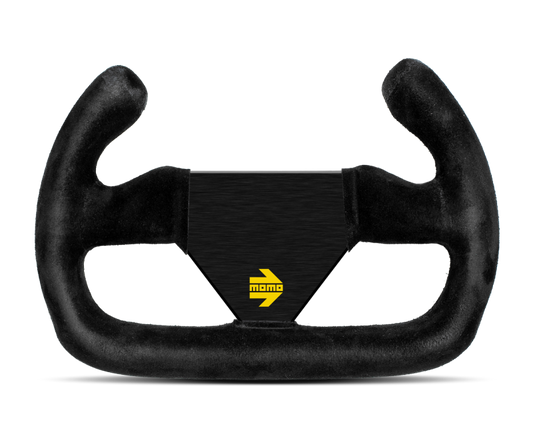 Momo MOD12/C Steering Wheel 250 mm - Black Suede/Black Spokes - R1922C/25S