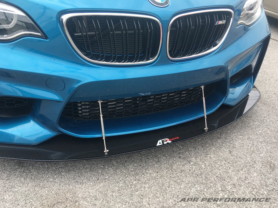 APR Performance Carbon Fiber Wind Splitter With Rods | BMW M2 2015-2018 Install 3