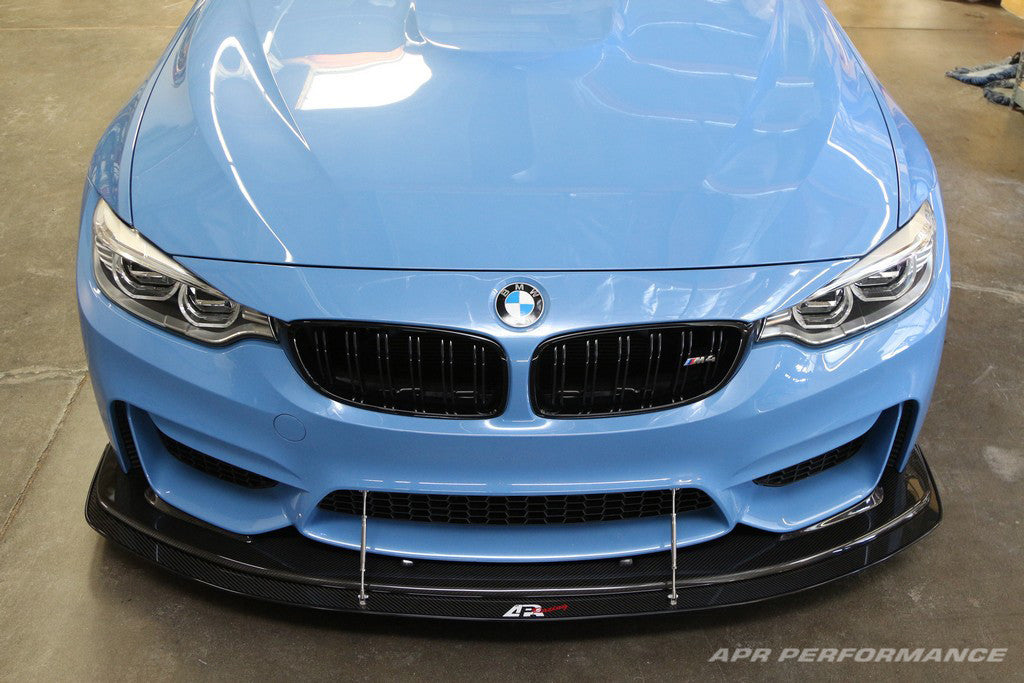 APR Performance Carbon Fiber Wind Splitter With Rods | BMW F80/82 W/APR Airdam 2014-2018Install2
