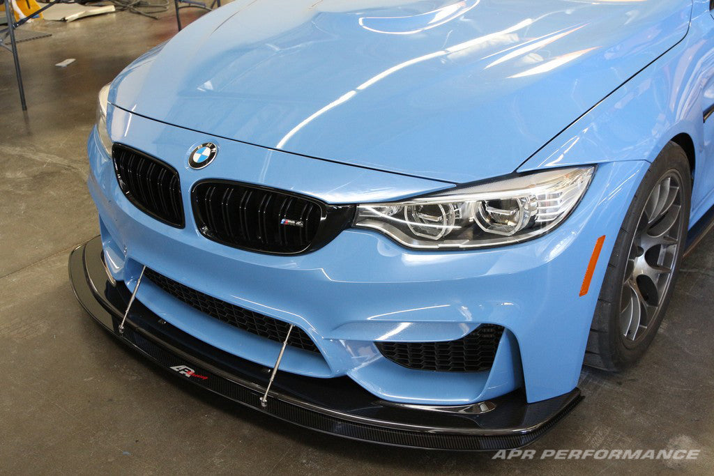 APR Performance Carbon Fiber Wind Splitter With Rods | BMW F80/82 W/APR Airdam 2014-2018 Install 3