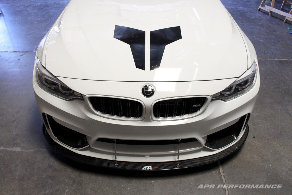 APR Performance Carbon Fiber Wind Splitter With Rods | BMW F80/82 M3/4 W/ M Performance Airdam 2014-2018 Install 3