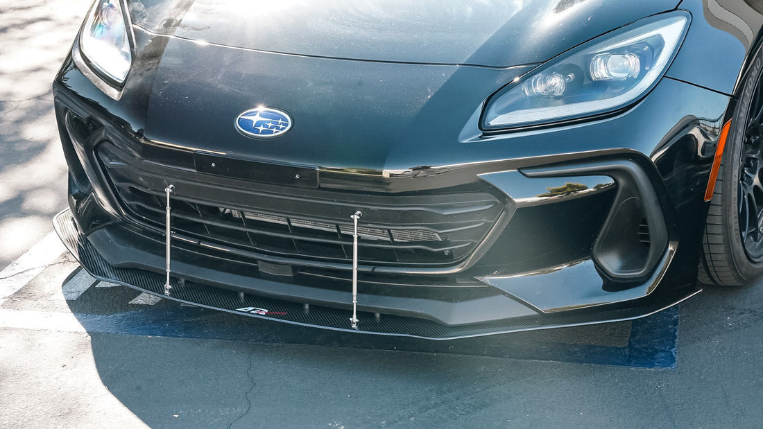 APR Performance Carbon Fiber Wind Splitter With Rods | Subaru BRZ 2022-UPInstall2