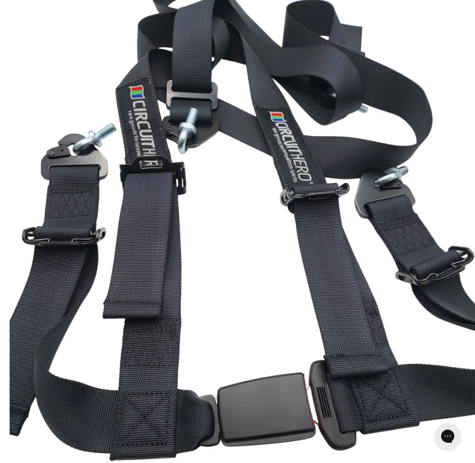 Circuit Hero 4 Point Harness 2" belts