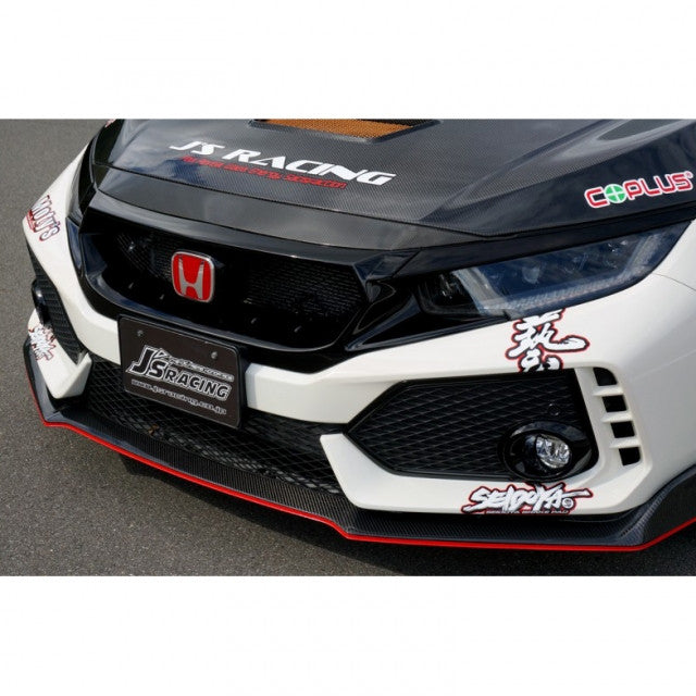 J's Racing Front Sports Grill (FRP) - Honda Civic Type R FK8 17-21