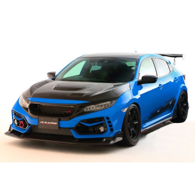 J's Racing Type S Front Wing Spoiler (Carbon) - Honda Civic Type R FK8 17-21