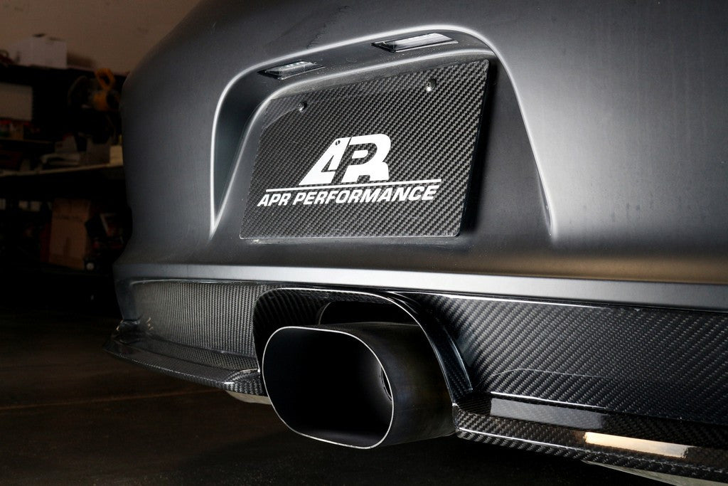 APR Performance Carbon Fiber Rear Valance | Porsche GT3 2013-2016Install2