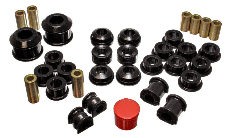 Energy Suspension 02-04 Acura RSX (includes Type S) Black Hyper-Flex Master Bushing Set G16.18111G