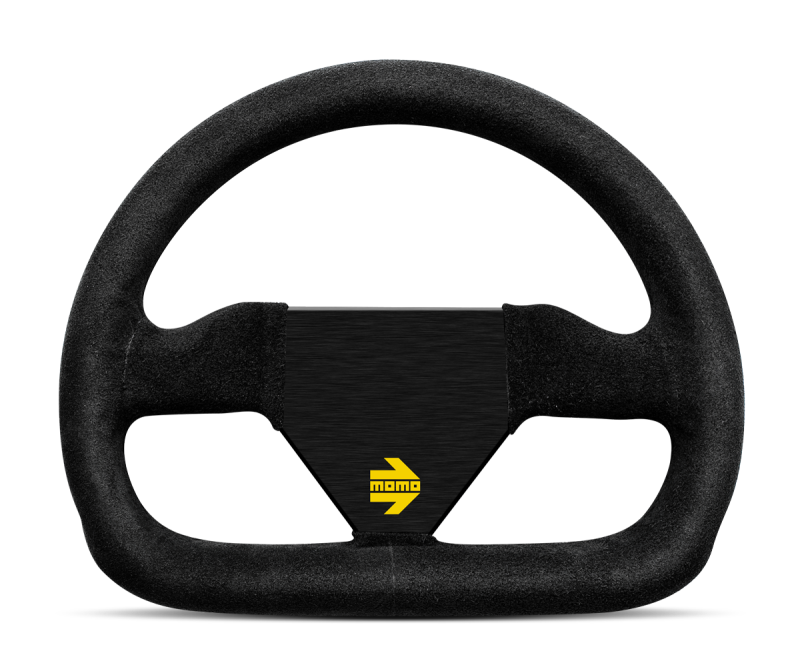 Momo MOD12 Steering Wheel 250 mm - Black Suede/Black Spokes - R1922/25S
