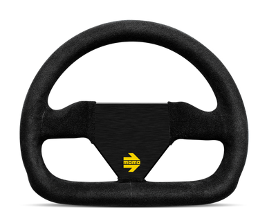 Momo MOD12 Steering Wheel 250 mm - Black Suede/Black Spokes