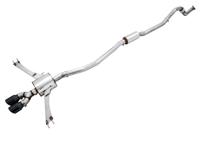 AWE Tuning 1oth Gen Civic Si Touring Edition Exhaust w/Front Pipe & Dual Diamond Black Tips - 3015-33122