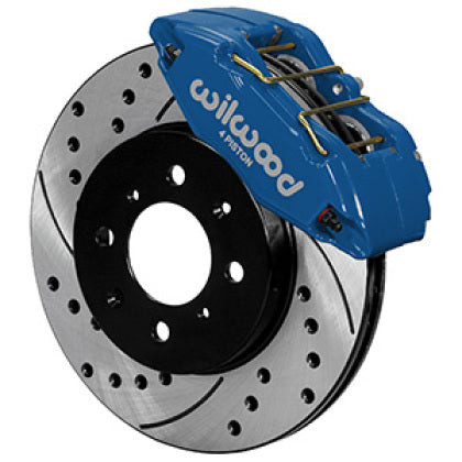 Wilwood DPHA Front Caliper & Rotor Kit Honda / Acura w/ 262mm OE Rotor - Competition Blue