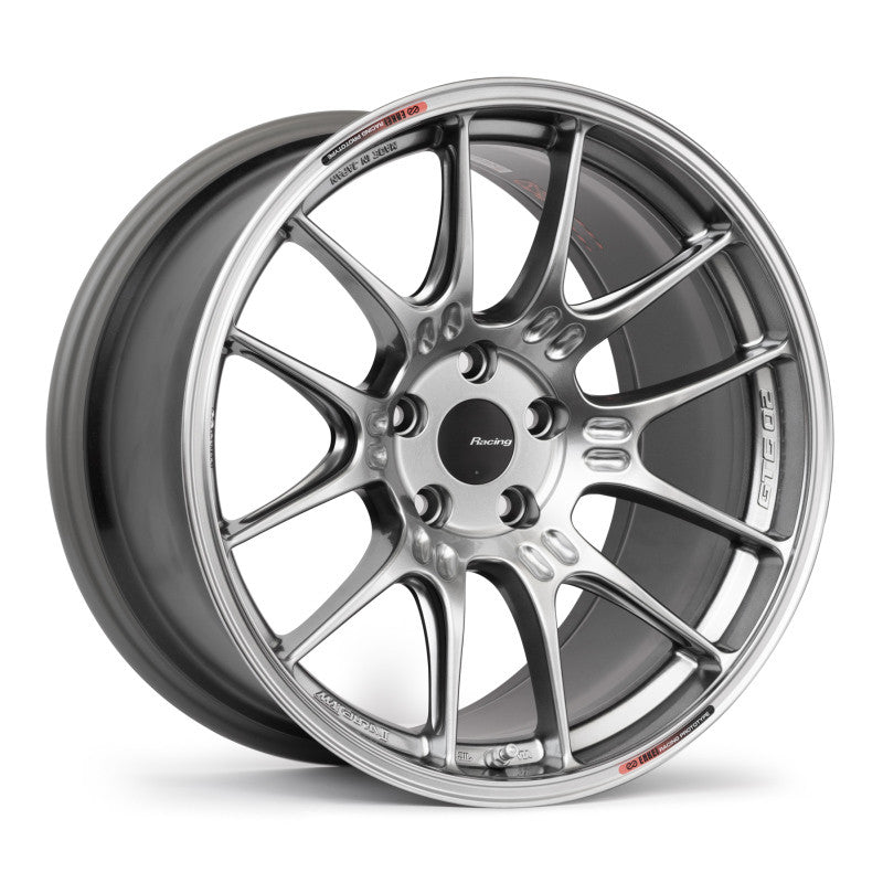 Enkei GTC02 19x9.5 5x112 45mm Offset 66.5mm Bore Hyper Silver Wheel - 534-995-4445HS534-995-4445HS