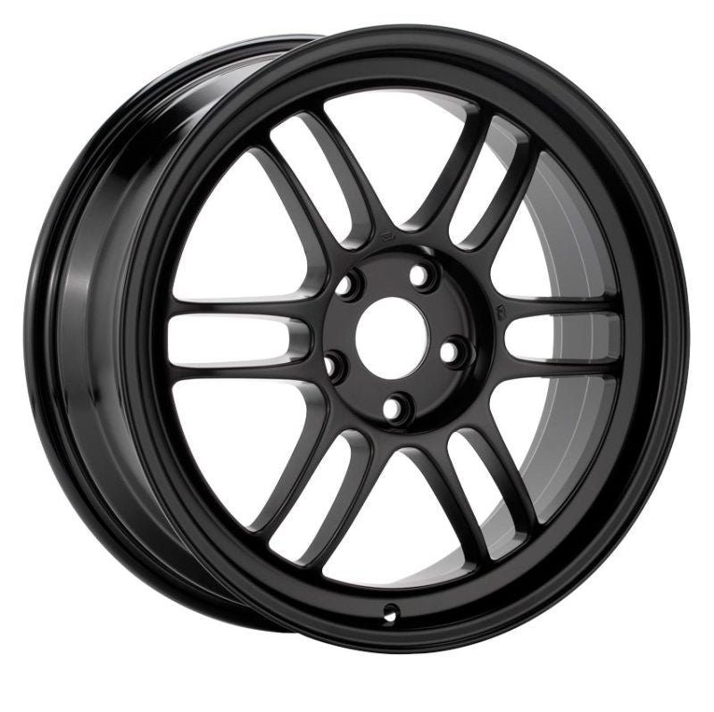 Enkei RPF1 16x8 4x100 38mm Offset 73mm Bore Black Wheel Miata 4-Lug / 02-06 Mini / Honda 4-Lug - 3796804938BK3796804938BK