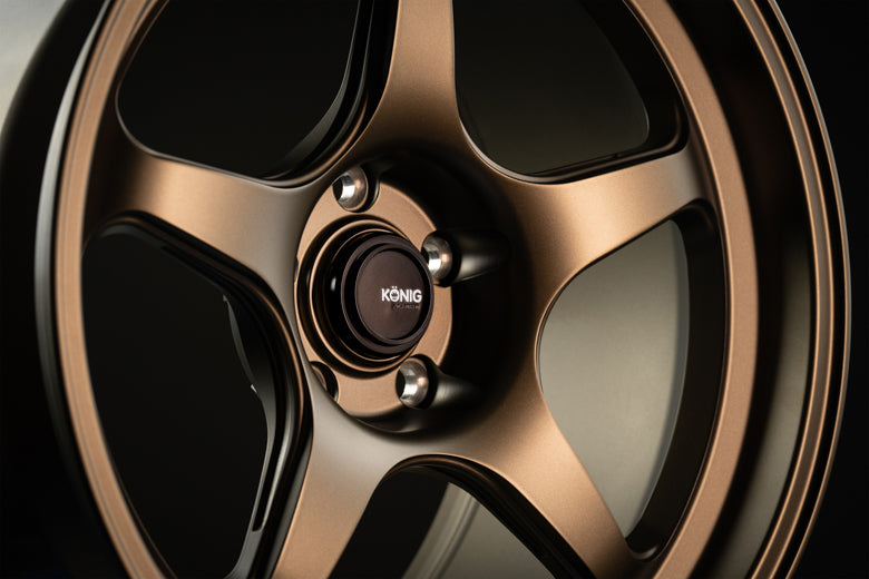 Konig Hyperspec 18x8 5X114.3 ET35 Anthracite Metallic Wheel w/ Mirror Machined Lip