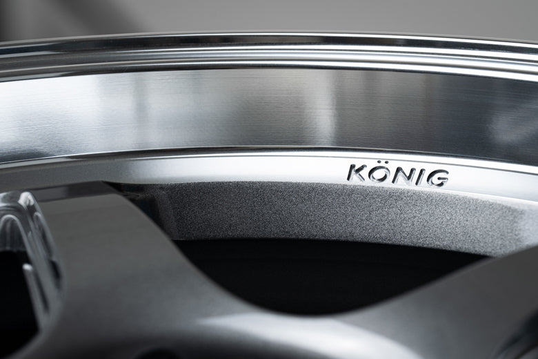 Konig Hyperspec 18x8 5X114.3 ET35 Anthracite Metallic Wheel w/ Mirror Machined Lip