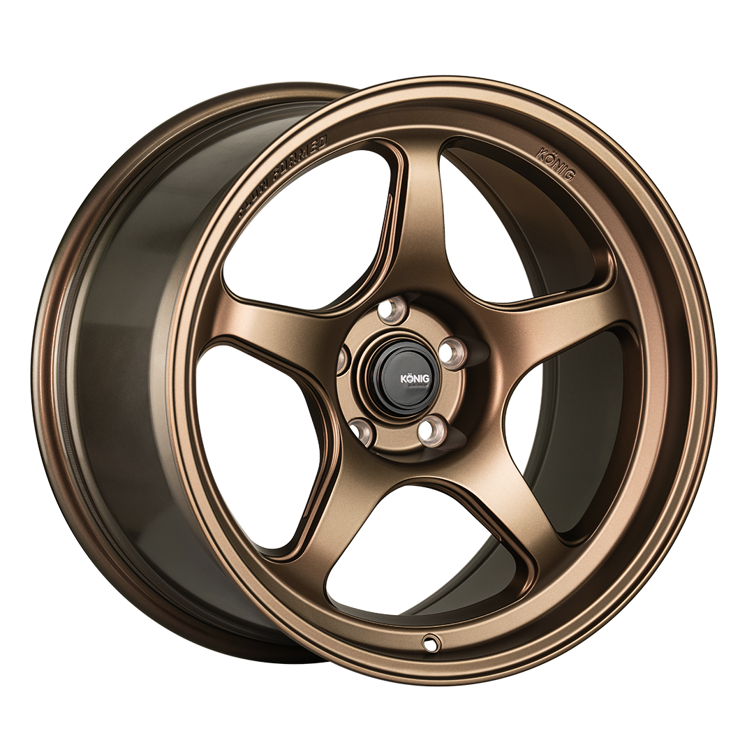 Konig Hyperspec 18x8 5X114.3 ET35 Anthracite Metallic Wheel w/ Mirror Machined Lip