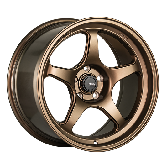 Konig Hyperspec 18x8 5X114.3 ET35 Anthracite Metallic Wheel w/ Mirror Machined Lip