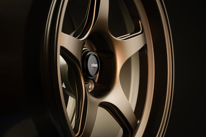 Konig Hyperspec 18x8 5X114.3 ET35 Anthracite Metallic Wheel w/ Mirror Machined Lip