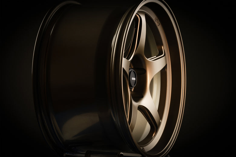 Konig Hyperspec 18x8 5X114.3 ET35 Anthracite Metallic Wheel w/ Mirror Machined Lip