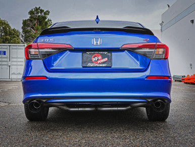 aFeTakeda Cat-Back Exhaust w/ Black Tips | 22 Civic SI