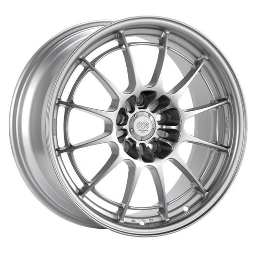 Enkei NT03+M 18x10 5x130 60mm Offset 71.6mm Bore Silver Wheel - 365810PO60SP365810PO60SP