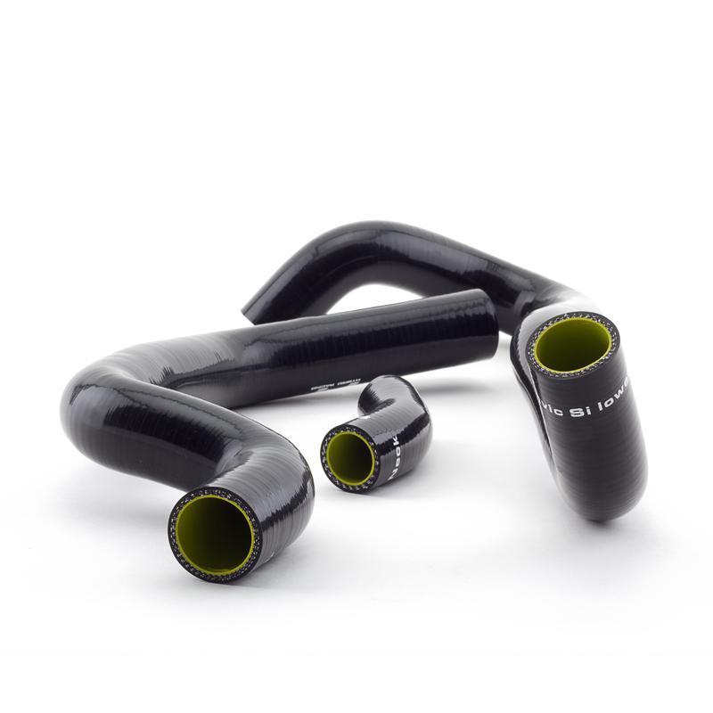 Hybrid Racing Silicone Radiator Hoses (06-11 Civic Si) Black HYB-RAH-01-10